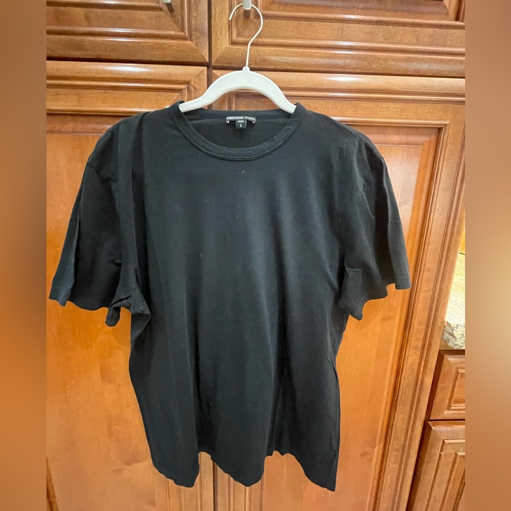 James Perse Black Short Sleeve Tee